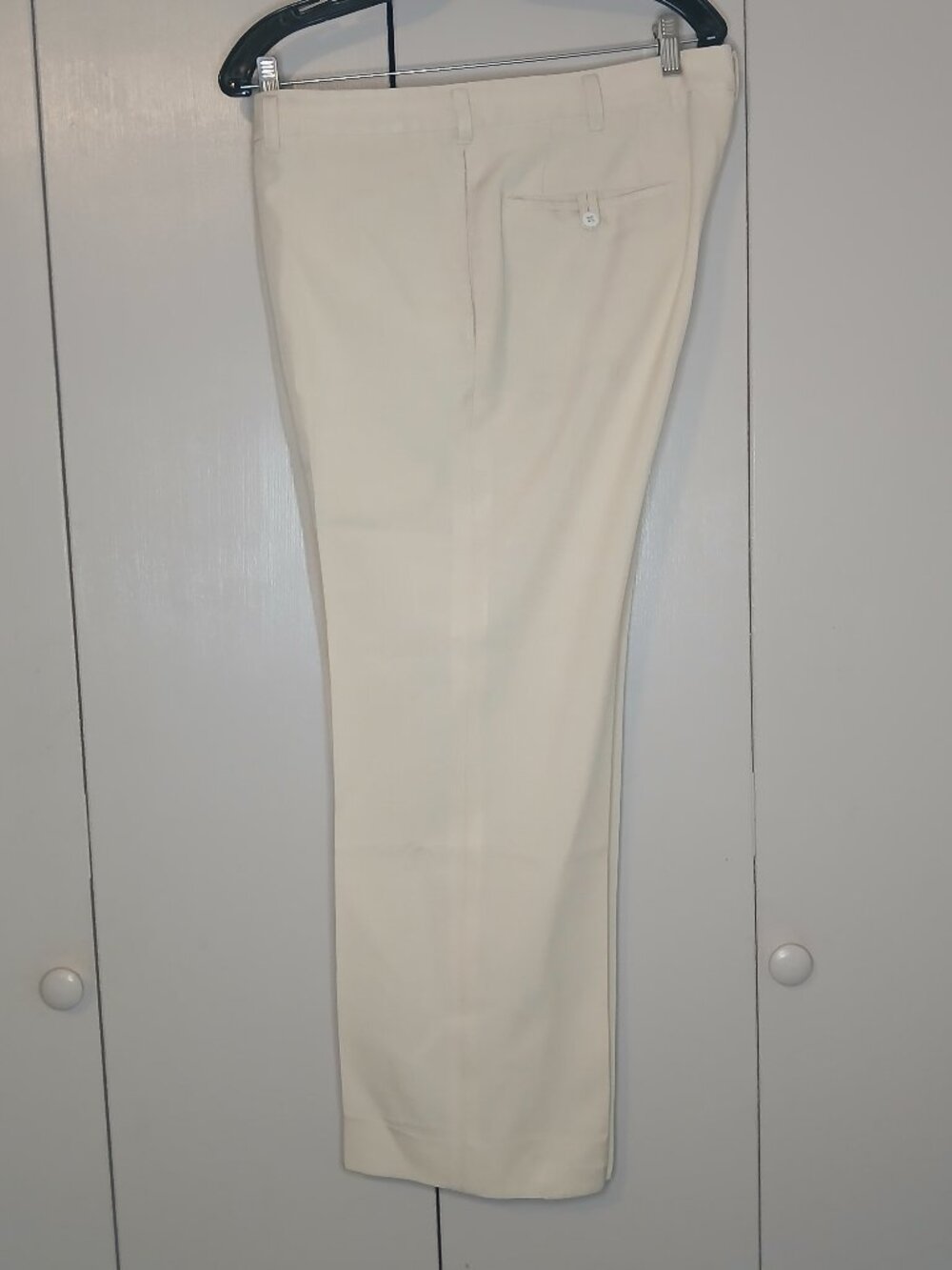 Eddie Siu Fat Tai Tailored Off White Dress Pants Large (1172E)